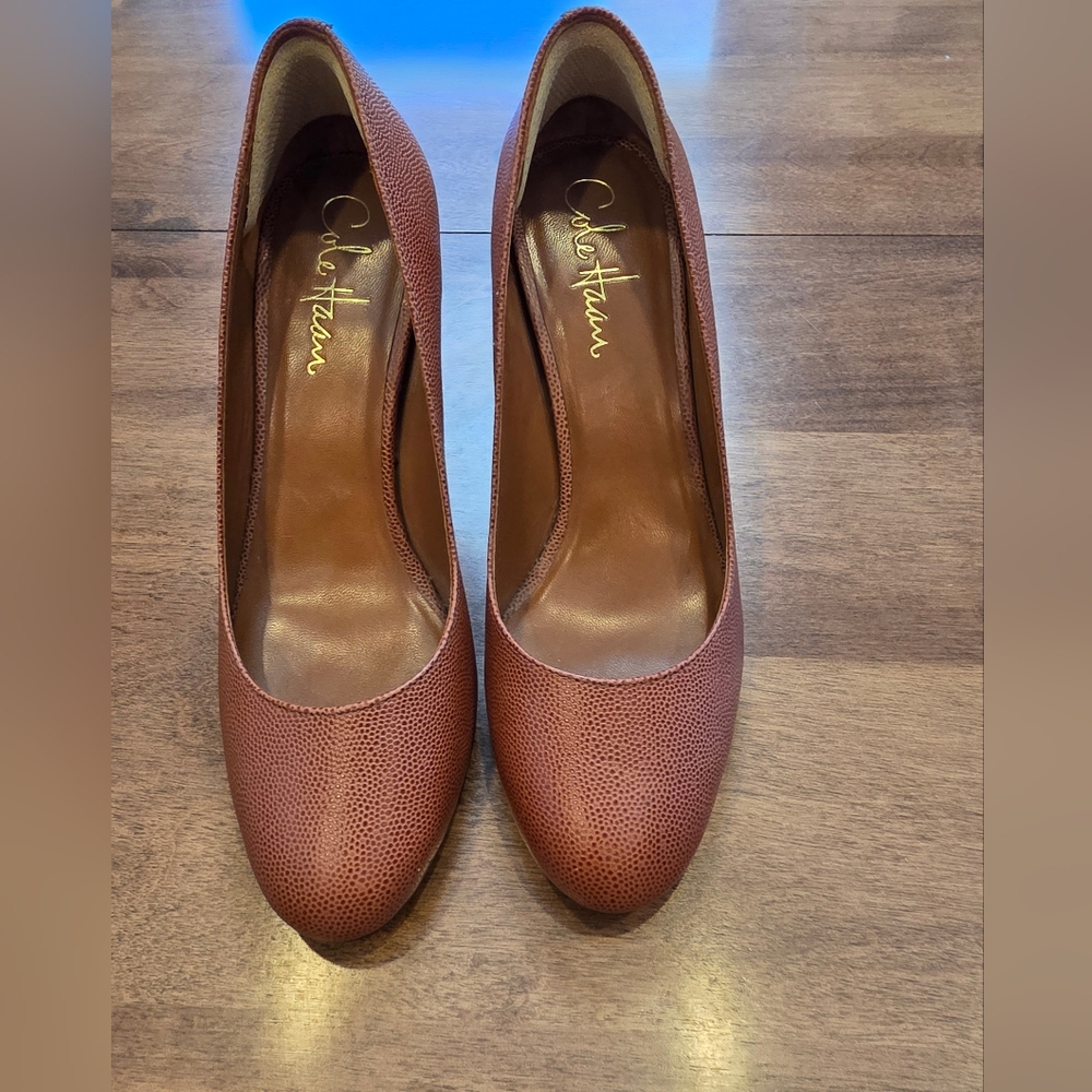 Cole Haan Women's Tan Leather Heels NIKE AIR Size 5B